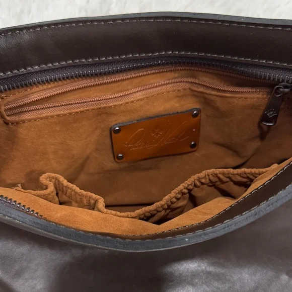 Patricia Nash Dark Brown Leather Crossbody Bag - Picture 3 of 10